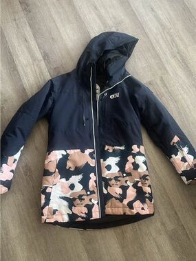 Picture Organic Navy & Pink Camo Ski Jacket